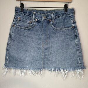 Levi's Blue A-line Mini Skirt for Casual Nights